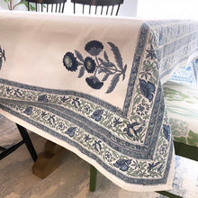 Load image into Gallery viewer, Boota Blue Tablecloth (8-10 Seater)