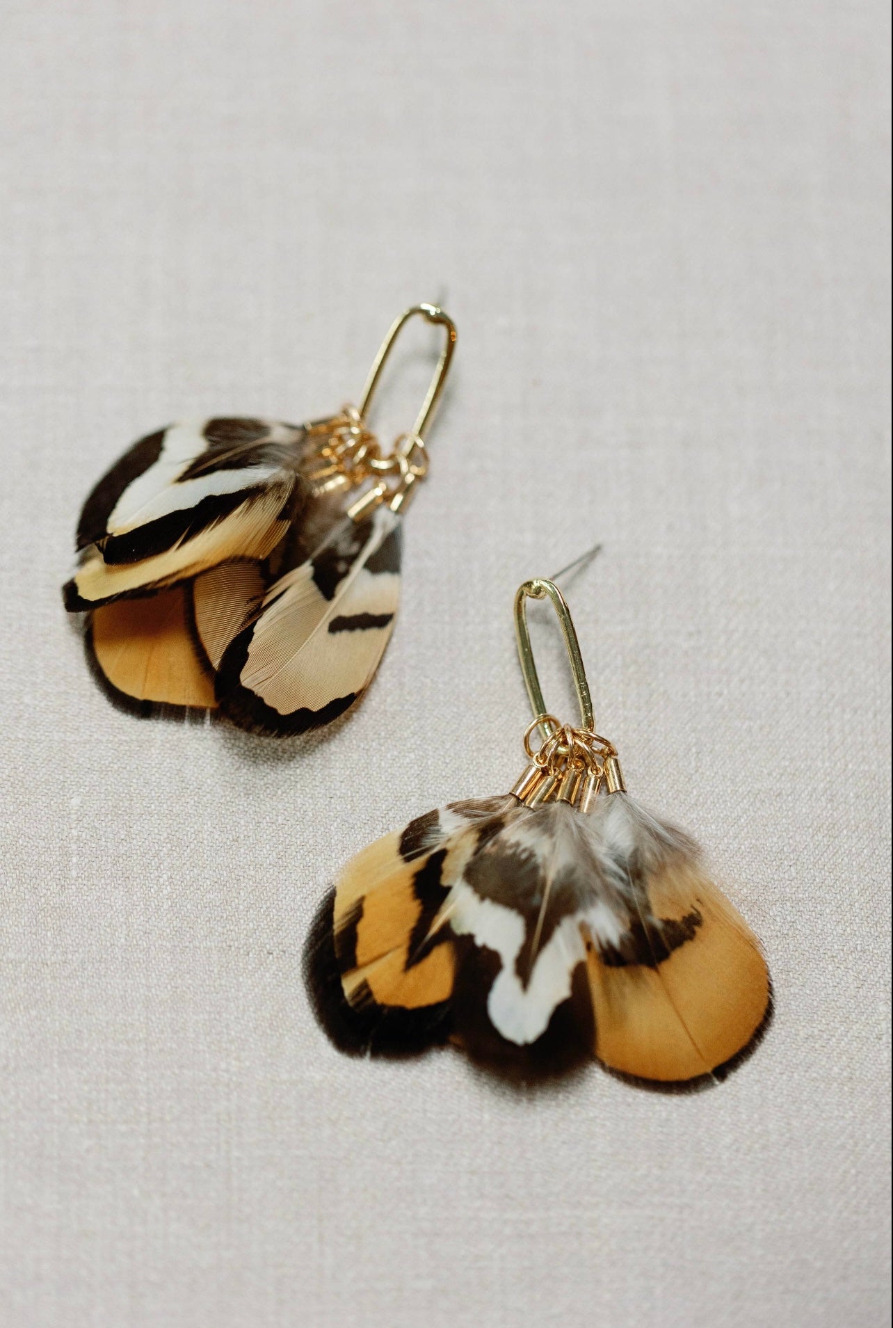 Quail Feather Tassel Earrings – Sea Marie Designs