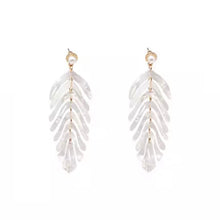 Load image into Gallery viewer, Palm Earrings (White)