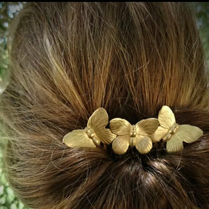 Butterfly Hair Comb Clip