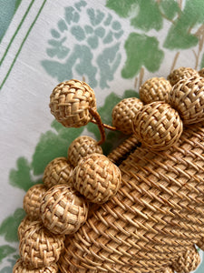 Rattan Bubble Clutch (Does not fit iPhone)