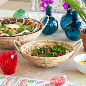 Medium Bamboo Cane Salad Bowl